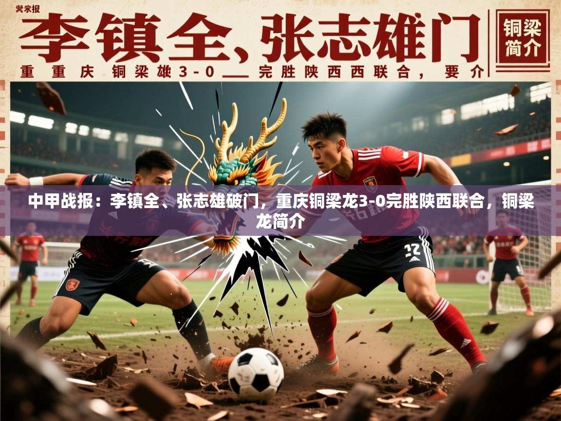2025安博体育篮球馆中甲战报：李镇全、张志雄破门，重庆铜梁龙3-0完胜陕西联合，铜梁龙简介  第2张