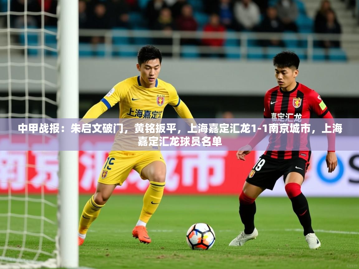 2025安博体育官网中甲战报：朱启文破门，黄铭扳平，上海嘉定汇龙1-1南京城市，上海嘉定汇龙球员名单  第1张